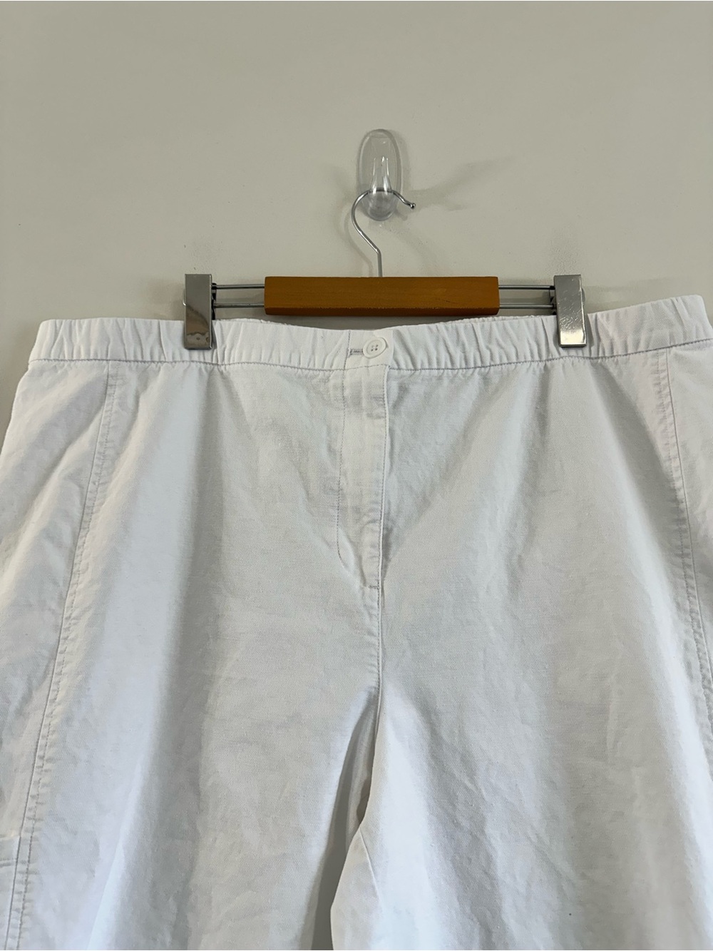 Eileen Fisher Cotton Hemp Stretch Lantern Pant White Size 1X - Picture 7 of 13